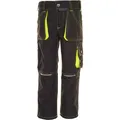 Produktbild: Planam Arbeitshose 6110, Kinder, Bundhose, anthrazit-gelb, Größe 146/152