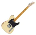 Produktbild: Rocktile E-Gitarre Vinstage TL-HMWM Vintage White - Relic-Gitarre in Aged-Style, 2x Single Coil Pickup