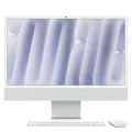 Produktbild: Apple 24-inch iMac with Retina 4.5K display: M4 chip with 8-core CPU and 8-core GPU, 16GB, 256GB SSD - Silver (MWUC3D/A)