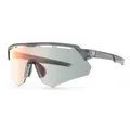 Produktbild: Polarisierte Fahrradbrille mit UV-Filter und Korrektionseinsatz – grau