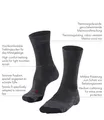Produktbild: FALKE Damen Wandersocken TK2 Explore Wolle Funktionsmaterial Schwarz 39-40