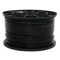 Produktbild: 100m Mini Koaxial Sat Kabel 4mm extra dünn Schwarz Koax Antennenkabel 2-Fach ...