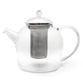 Produktbild: Glas Teekanne 1.5 Liter einwandig Glaskanne Teebereiter Kanne & Edelstahlteesieb