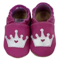 Produktbild: HOBEA-Germany Krabbelschuhe für Jungs und Mädchen in verschiedenen Designs (Krone lila, 16/17)