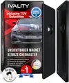 Produktbild: Ivality Magnetischer Kennzeichenhalter Rahmenlos, Kennzeichenhalter Magnet für 1X Metall-Kennzeichen, Wechselkennzeichenhalter Österreich, Straßenzugelassen, TÜV geprüft bis 350 km/h, Auto-Zubehör
