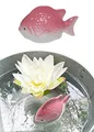 Produktbild: itsisa Teichdeko Schwimm Fisch Rose 11x7 cm aus Porzellan schwimmend für Schwimmschale, als Teich Deko, Deko für Vogeltränke etc. - Fische, Schwimmtiere