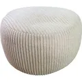 Produktbild: Relaxdays Sitzpouf Cord Beige Formstabil 25 cm x 35 cm 0,4 kg
