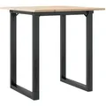 Produktbild: vidaXL Esstisch O-Gestell 60x60x75 cm Massivholz Kiefer und Stahl