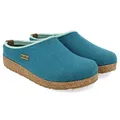 Produktbild: HAFLINGER Grizzly Kris Filzpantoffel Hausschuh Filzclog Hellblau (Türkis 293), Gr.38