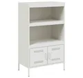 Produktbild: vidaXL Highboard Highboard Weiß 68x39x113 cm Stahl (1 St)