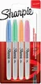 Produktbild: Sharpie 2065402 - Blau - Grün - Orange - Pink - Fibre tip - Fein - 1 mm - Keramik - Stoff - Leder - Papier - Kunststoff - AP