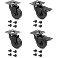 Produktbild: Emuca Rollen, Schwarz, Kunststoff, 5x7x5 cm, Arbeitszimmer, Bürostühle, Bürostuhl-Ersatzteile & Bodenschutzmatten