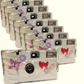 Produktbild: 8 x 1A PHOTO PORST Hochzeitskamera mit Schmetterling/Einwegkamera/Partykamera (je 27 Fotos, mit Blitz, 8-er Pack)