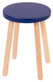 Produktbild: Spec-Wood Hocker Holz - Barhocker Holz - Kleiner Hocker - Küchenhocker - Blumenständer Holz - Couchtisch klein - Holz Deko - Pflanzenständer - Hocker Rund - Blau/Buche Natur
