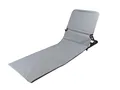 Produktbild: Lentz Home Moderne Strand-Liege 145x47x52 cm klappbar Strandmatte Sonnenliege Rückenlehne Verstellbar inkl. Tragetasche (Grau)