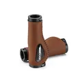 Produktbild: Elegante Leder Fahrradgriffe in Braun ergonomische Form
