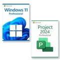 Produktbild: Microsoft Windows 11 Professional + Microsoft Project 2024 Professional Lizenz für 3 PC