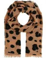 Produktbild: FRAAS Schal - 50 x 190 cm - Made in Germany - Stola mit Leo-Motiv für Damen Camel