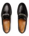 Produktbild: GUCCI Chain Slip-On Loafers Mokassin Kettenverzierung im Palladium-Ton mit Miniatur-Interlocking
