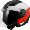 Produktbild: LS2, Jet-Motorradhelm AIRFLOW II Cover matt white red, XXXL