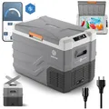 Produktbild: peme Kühlbox Auto Kompressor Elektrisch Kuhlbox Camping Kühlschrank Tragbar Kühltruhe Groß M Autokühlschrank Gefrierbox Outdoor mit Strom Steckdose LCD Display 12 24V 220 240 V 35,3L – Quest
