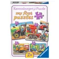 Produktbild: Ravensburger Kinderpuzzle - 06954 Bei der Arbeit - my first puzzle mit 2,4,6,8 T