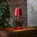 Produktbild: Sigor Mini Akku-Tischleuchte NUINDIE rund kirschrot dimmbar 25cm IP54 In- & Outdoor