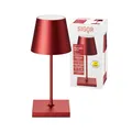 Produktbild: SIGOR Nuindie mini - Dimmbare kleine LED Akku-Tischlampe Indoor & Outdoor, IP54 spritzwassergeschützt, Höhe 25 cm, aufladbar mit Easy Connect, 12 h Leuchtdauer, kirschrot