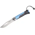 Produktbild: Opinel Outdoor No 8 blau/grau, 8,2 cm Klinge aus 12C27 Stahl mit Teilsägezahnung