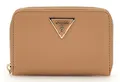 Produktbild: GUESS Laurel SLG Medium Zip Around Wallet Geldbörse Beige hellbraun Neu