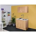 Produktbild: Flex-Well Classic Miniküche Nano 100 cm Buche Nachbildung