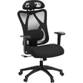Produktbild: Songmics Bürostuhl Ergonomisch Computerstuhl Höhenverstellbar Schwarz - Schwarz