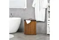 Produktbild: HOMCOM Wäschekorb mit Deckel 55L Laundry Baskets mit Griffen, herausnehmbarer Wäschesack (Wäschetonne, 1 St., Wäschesammler), für Waschküche Badezimmer Schlafzimmer Braun