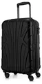 Produktbild: suitline - Handgepäck Hartschalen-Koffer Koffer Trolley Rollkoffer Reisekoffer, TSA, 55 cm, ca. 34 Liter, 100% ABS matt, Schwarz