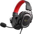 Produktbild: Havit H2008D Gaming Headset with minijack, Kabelgebunden, Gaming, 20 - 20000 Hz, Kopfhörer, Schwarz, Rot