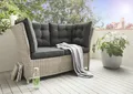 Produktbild: Destiny Loungesofa PALMA 2-Sitzer, inkl. Auflagen, Polyrattan, vintage weiß
