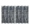 Produktbild: vidaXL Vorhang Samtvorhänge mit Vorhängen 2 pcs Silber Grau 140 x 140 cm Samt (2 St), Samt