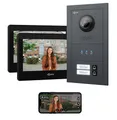 Produktbild: GOLIATH Basic Line Türklingel & Türsprechanlage mit Kamera für [MEHRFAMILIENHAUS] mit Smartphone App - Klingel mit Kamera & Monitor - Doorbell Camera - Video Sprech - & Gegensprechanlage mit Türöffner