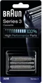 Produktbild: Braun Scherkopfkassette Kombipack 32B 81483728 | Ersatzscherkopf Rasierer Series 3 | Scherfolie & Klingenblock | schwarz