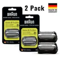 Produktbild: 2X Original Braun 32B Ersatz Scherkopf für Rasierer Series 3 Kassette Kombipack~