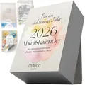 Produktbild: Abreißkalender 2026 täglich – Inspirierender Achtsamkeitskalender & Tischkalender mit 365 Sprüchen & Übungen – Motivationskalender 2026 für mehr Freude, Entspannung & Achtsamkeit im Alltag