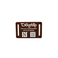 Produktbild: Dogtap Light Small, digitale Hundemarke für kleine Hunde, mit NFC-Chip und QR Code für Kontaktdaten und Steckbrief, aus Silikon, wasserfest, flexibel, 50 x 30 mm