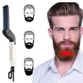 Produktbild: VOARGE Bart Glätteisen für Männer, Männer Schnelle Bartglätter Kamm, Multifunktionale Haar Curling Curler Bart-Kamm, für Krauses Barthaar, DIY flexibles Modellieren