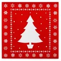 Produktbild: Sovie HOME Serviette White Tree in Rot aus Linclass® Airlaid 40 x 40 cm, 12 Stück - Weihnachten