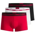 Produktbild: HUGO Trunk TRIPLET (Packung, 3-St., Im Dreierpack) mit Logoschriftzug rot|schwarz S (48)