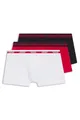 Produktbild: HUGO Herren Trunk Triplet Planet Dreierpack Boxershorts aus Stretch-Baumwolle mit Logo-Bund Rot S