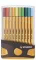 Produktbild: STABILO  2527544 STABILO Fineliner point 88, 20er ColorParade, grau/orange