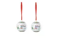 Produktbild: Hutschenreuther Christbaumschmuck Hutschenreuther Porzellankugel Weihnachtskugel 2025 (2-tlg)