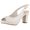 Produktbild: VAN HILL Damen Klassische Sandaletten Blockabsatz Basic Klassisch Schuhe 216909 Beige 39