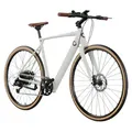 Produktbild: 28-Zoll-Stadt-Elektrofahrrad mit 70 km* Reichweite, Shimano Altus 8-Gang-Schaltung, polierten Schweißnähten und doppelter hydraulischer Bremssche... - Weiß